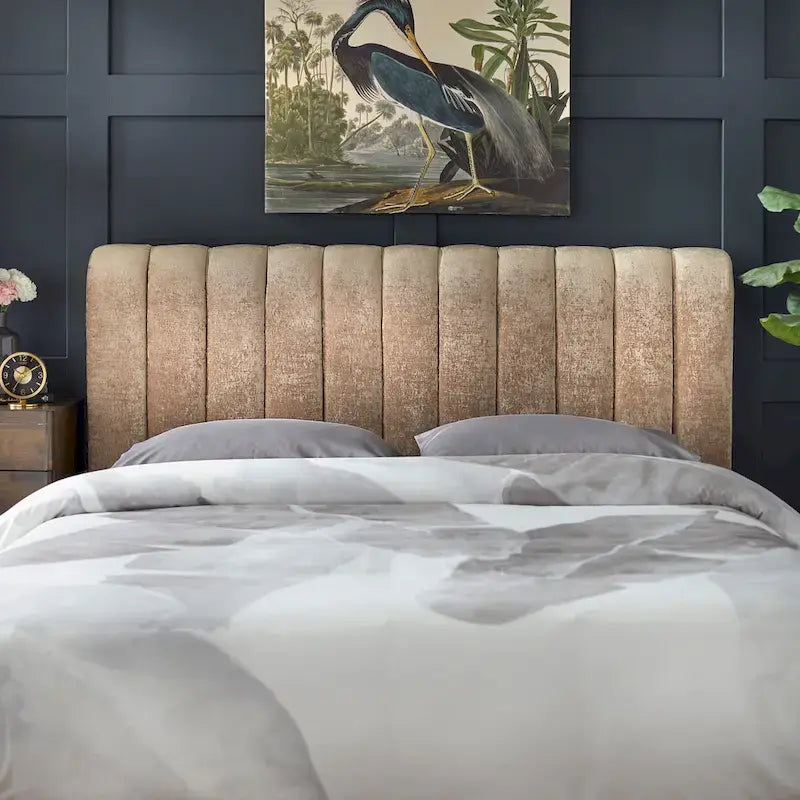 Lifestorey Teagan Queen Channel Upholstered Headboard-3