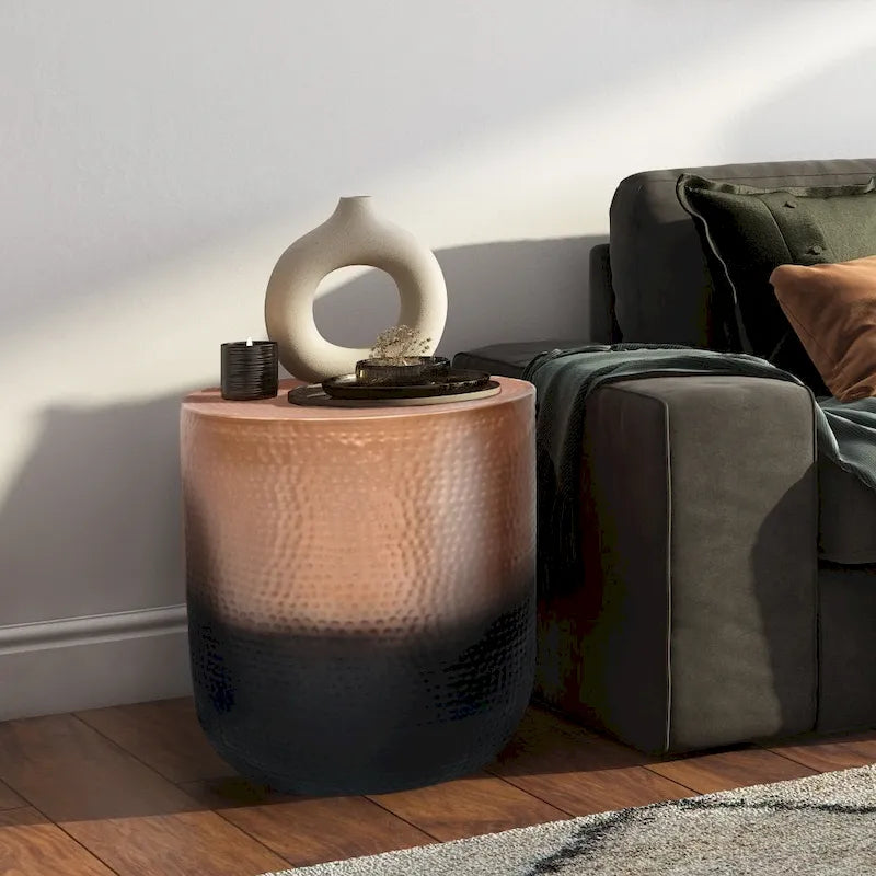 WYNDENHALL Kacy Boho 19 inch Wide Metal Metal Side Table, Fully Assembled-24