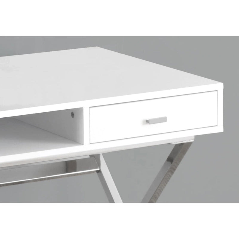 Monarch Specialties 48 Desk with Drawers and Open Shelf-4