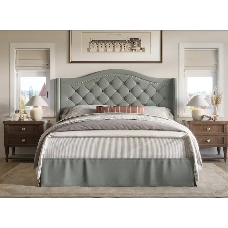 Eleanor Tufted Upholstered Platform Bed-15