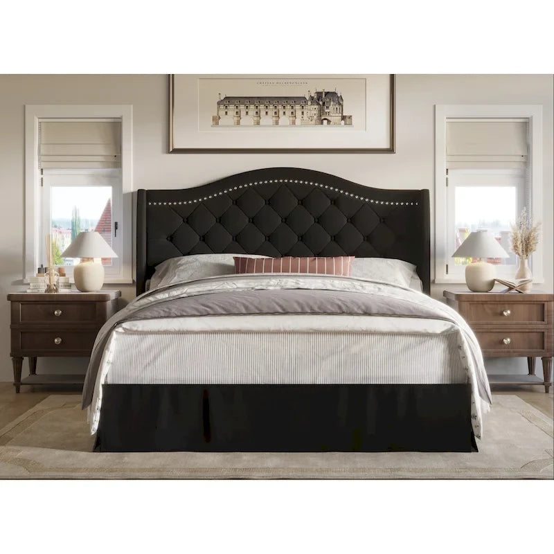 Eleanor Tufted Upholstered Platform Bed-16