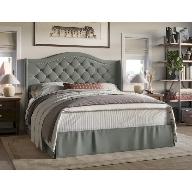Eleanor Tufted Upholstered Platform Bed-2