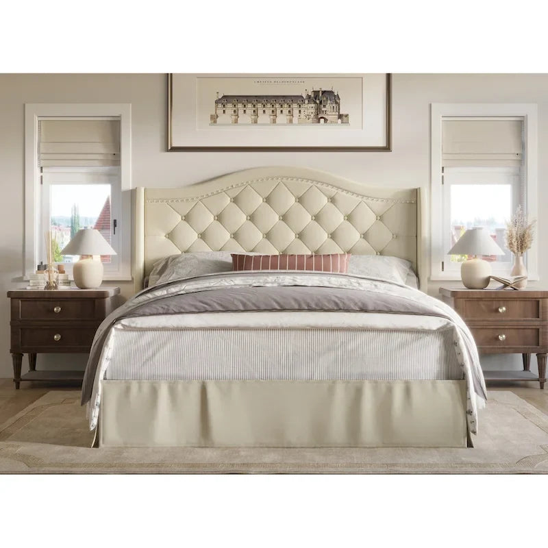 Eleanor Tufted Upholstered Platform Bed-4