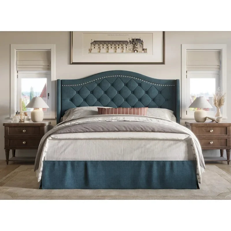 Eleanor Tufted Upholstered Platform Bed-7