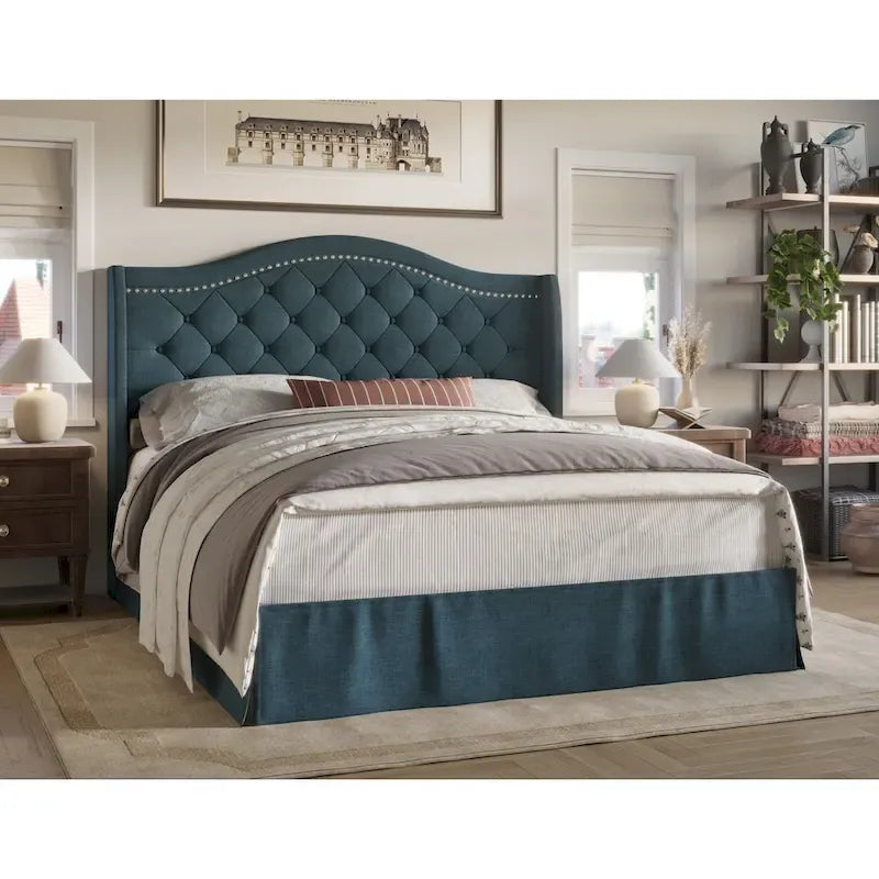 Eleanor Tufted Upholstered Platform Bed-8