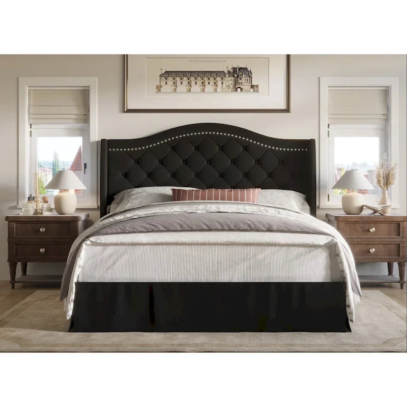Eleanor Tufted Upholstered Platform Bed-10