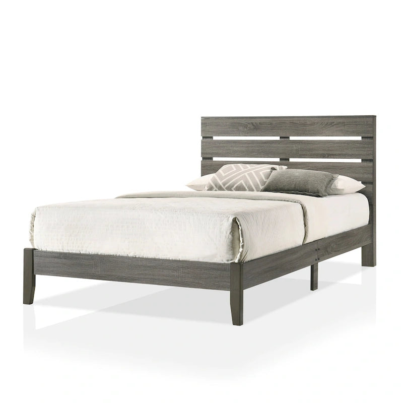 Furniture of America Lucia Rustic Grey Wood Platform Bed-6
