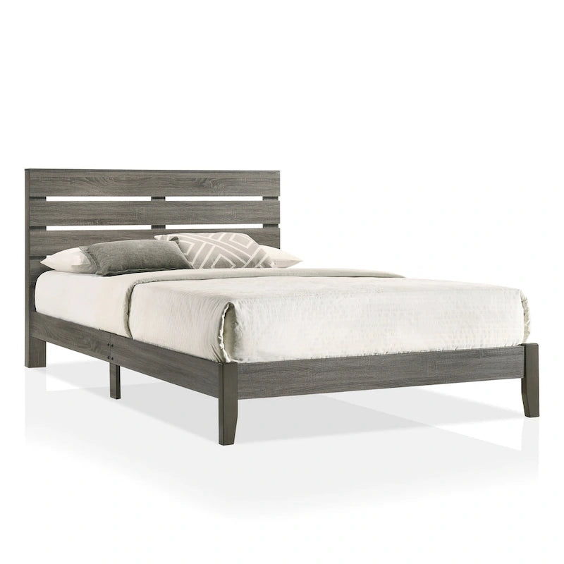 Furniture of America Lucia Rustic Grey Wood Platform Bed-7