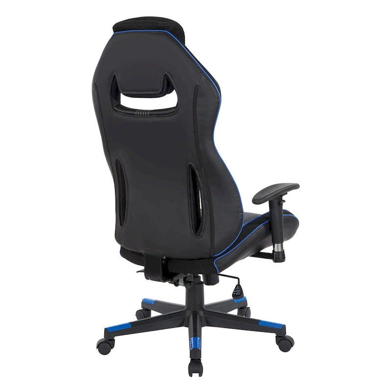 BOA II Gaming Chair in Bonded Leather with Color Accents-5