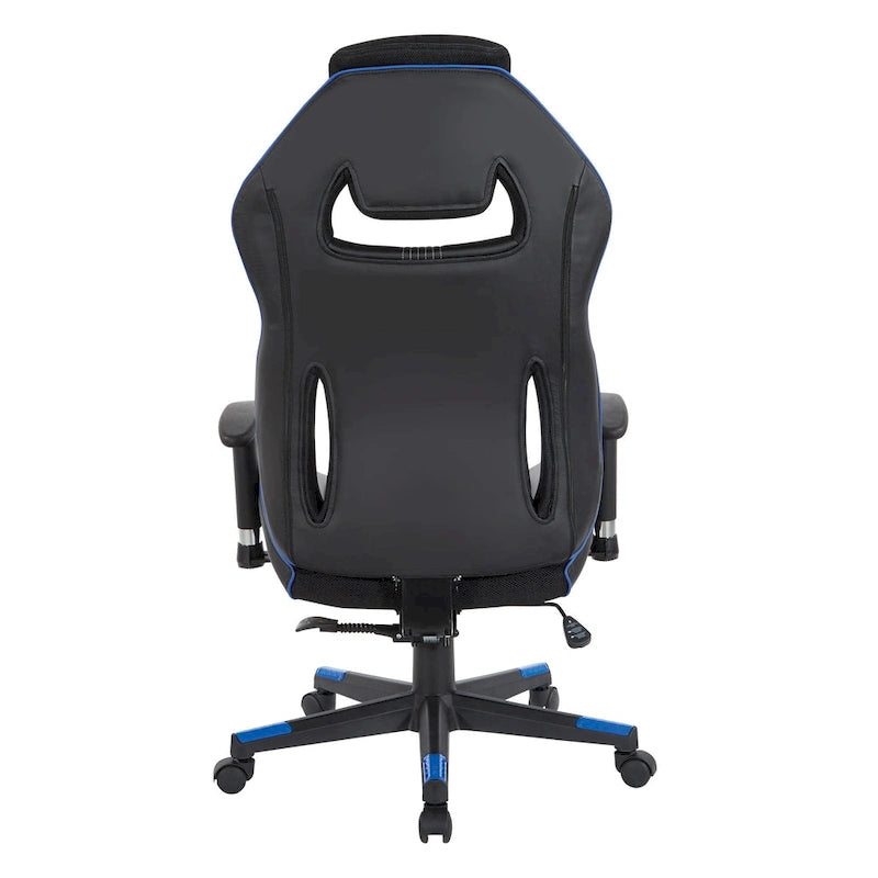 BOA II Gaming Chair in Bonded Leather with Color Accents-6