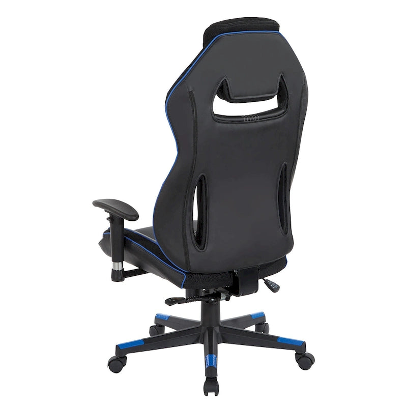 BOA II Gaming Chair in Bonded Leather with Color Accents-7
