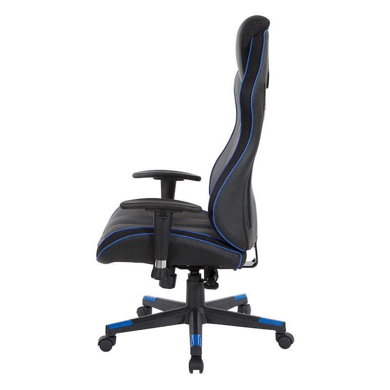 BOA II Gaming Chair in Bonded Leather with Color Accents-8