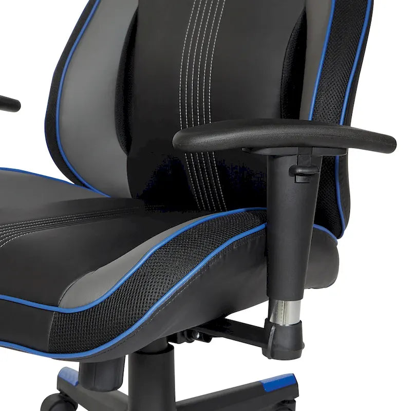 BOA II Gaming Chair in Bonded Leather with Color Accents-10