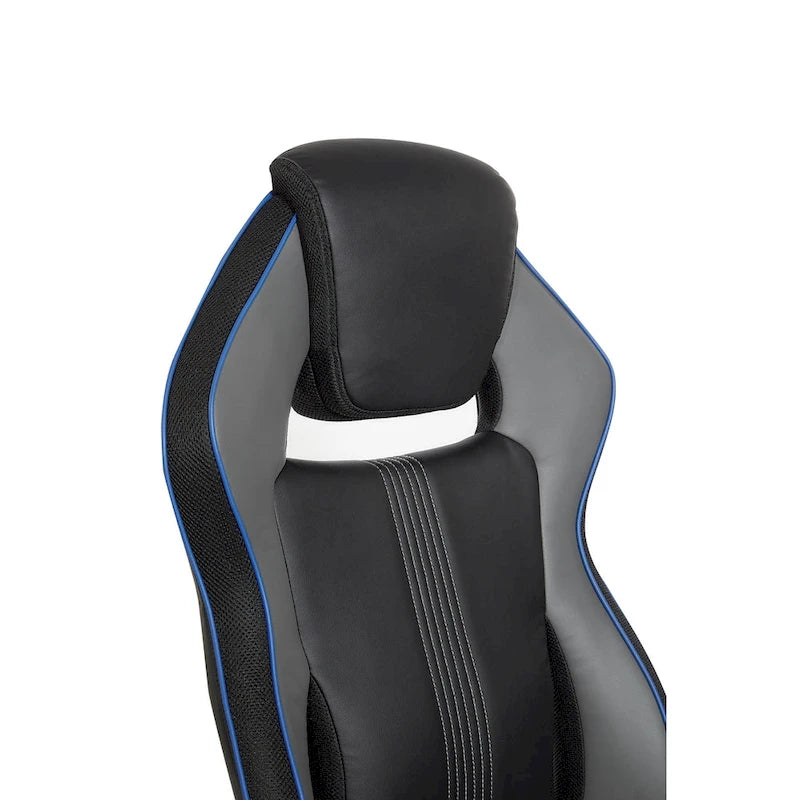BOA II Gaming Chair in Bonded Leather with Color Accents-11