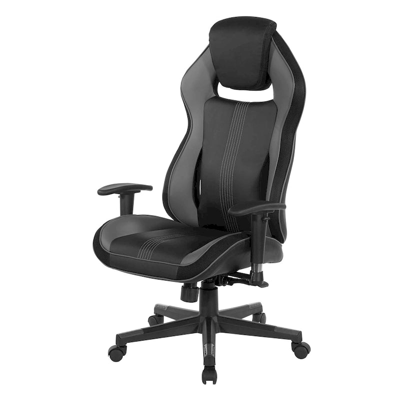 BOA II Gaming Chair in Bonded Leather with Color Accents-15