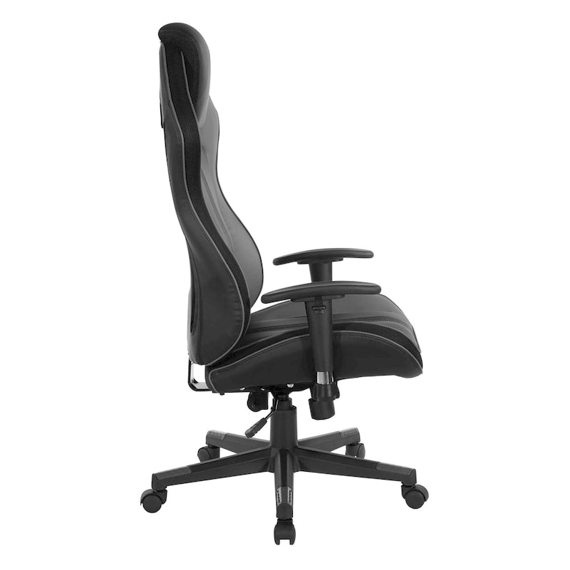 BOA II Gaming Chair in Bonded Leather with Color Accents-17