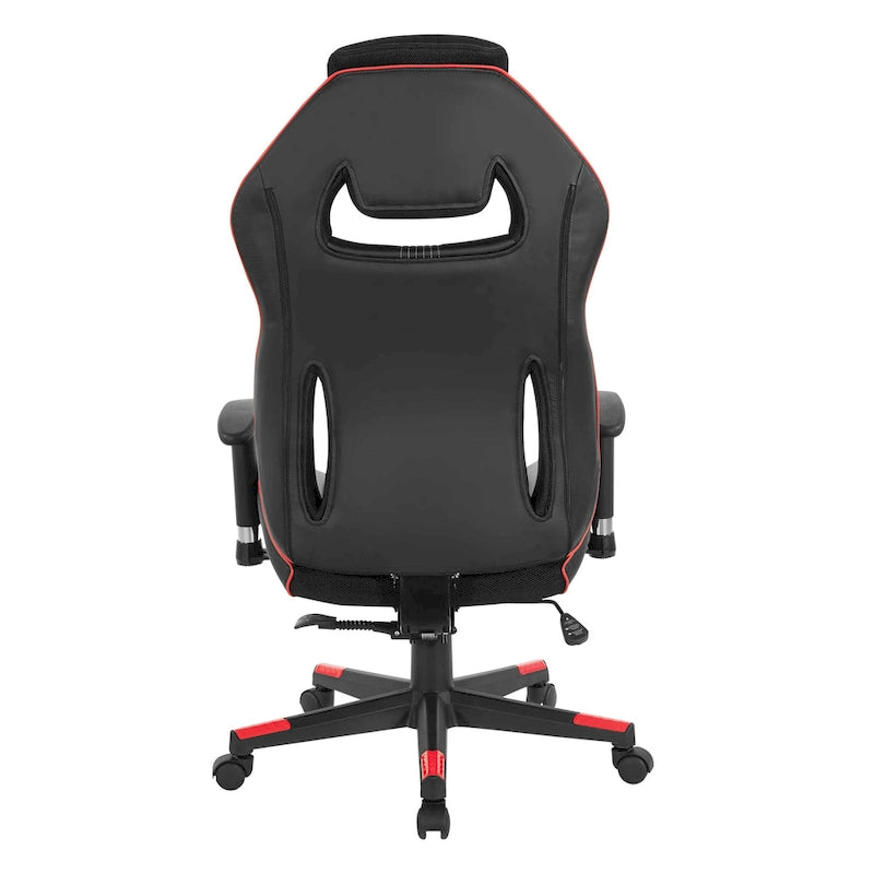BOA II Gaming Chair in Bonded Leather with Color Accents-21
