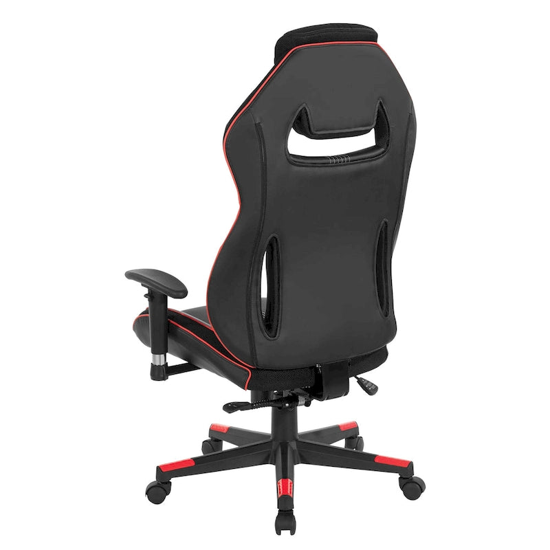 BOA II Gaming Chair in Bonded Leather with Color Accents-22