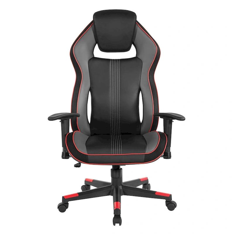 BOA II Gaming Chair in Bonded Leather with Color Accents-24
