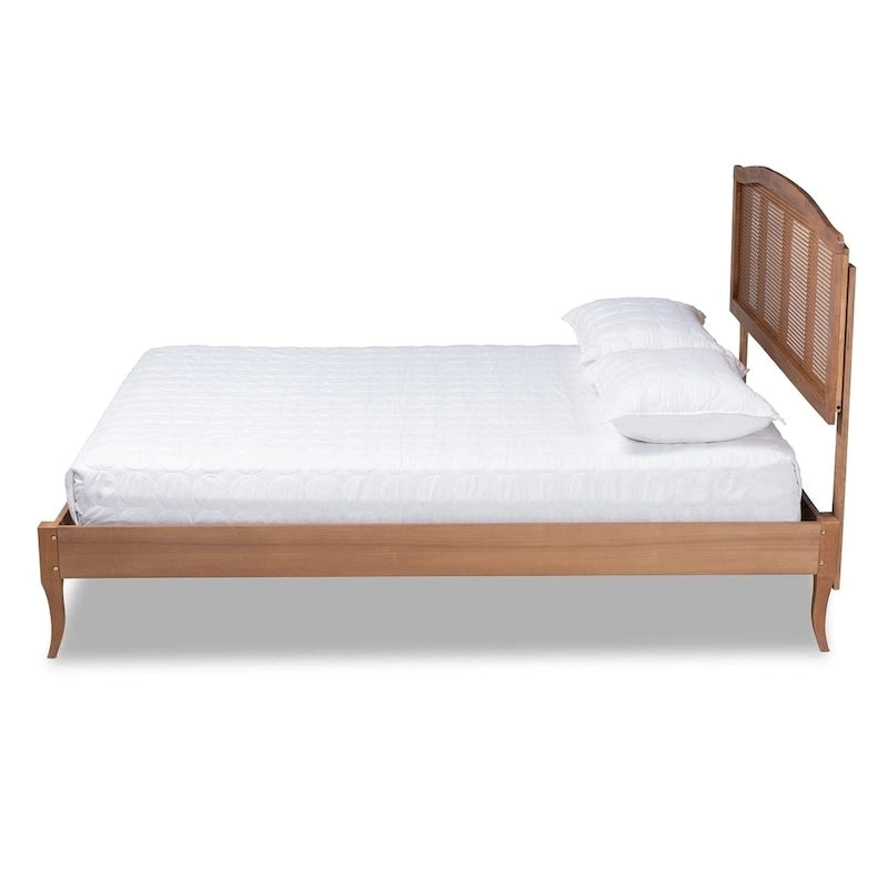 Carson Carrington Banga Wood and Synthetic Rattan Platform Bed-3