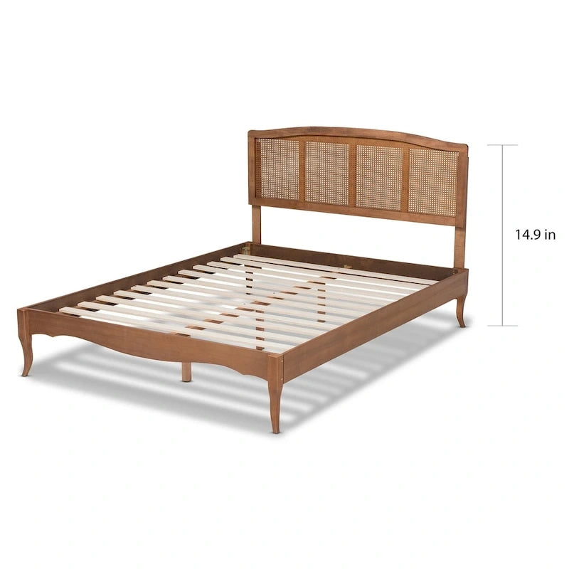 Carson Carrington Banga Wood and Synthetic Rattan Platform Bed-7