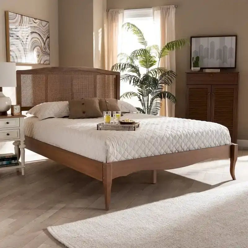 Carson Carrington Banga Wood and Synthetic Rattan Platform Bed-8