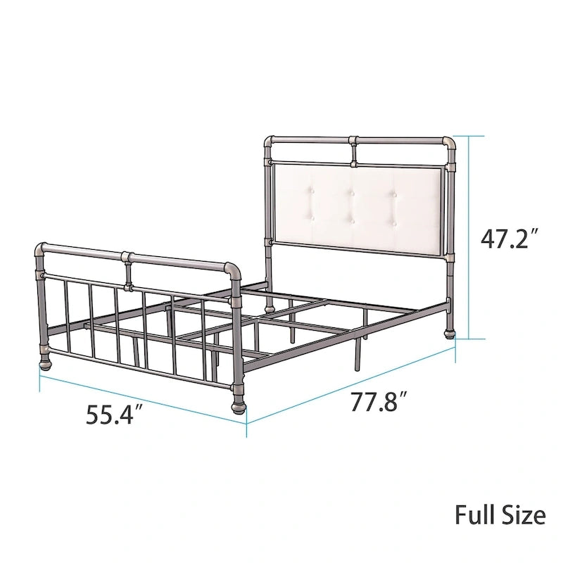 Corvus Somme Antique Dark Bronze Iron Metal Bed-8