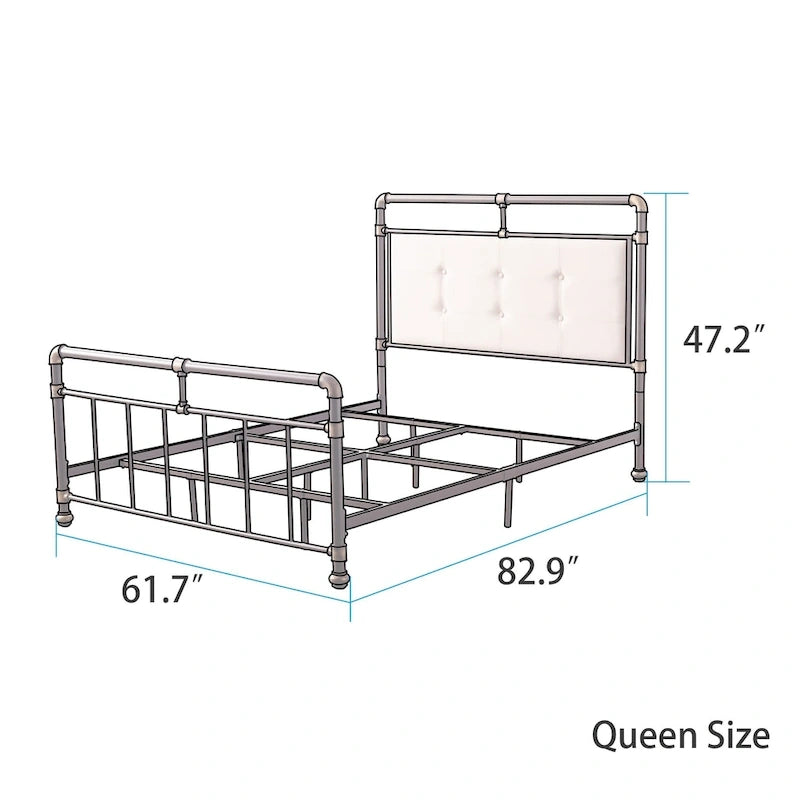 Corvus Somme Antique Dark Bronze Iron Metal Bed-9