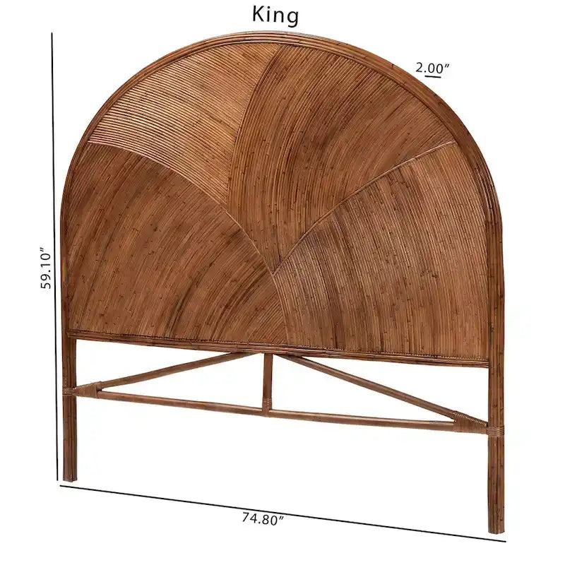 Seana Bohemian Rattan Standalone Headboard-10