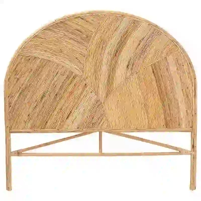 Seana Bohemian Rattan Standalone Headboard-12