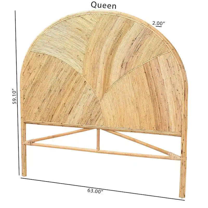 Seana Bohemian Rattan Standalone Headboard-13