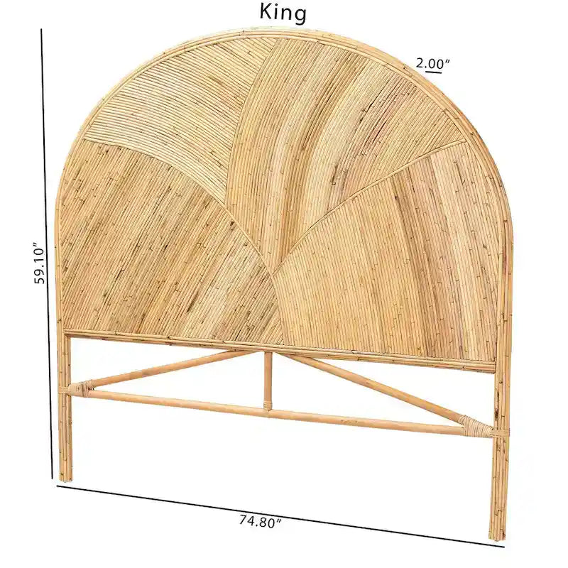 Seana Bohemian Rattan Standalone Headboard-14