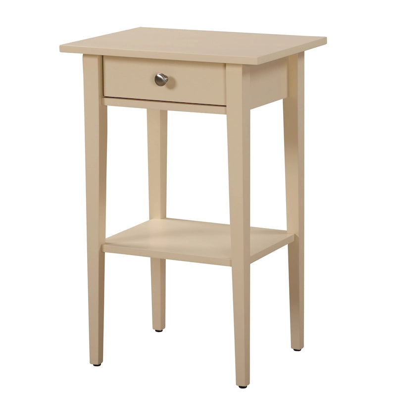 Dalton 1-drawer and Shelf Wooden Nightstand-9