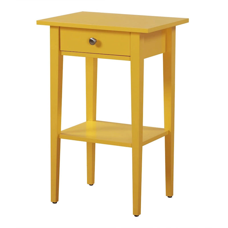 Dalton 1-drawer and Shelf Wooden Nightstand-5