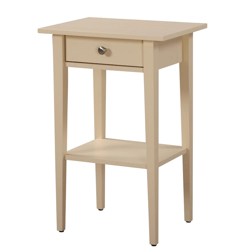 Dalton 1-drawer and Shelf Wooden Nightstand-7