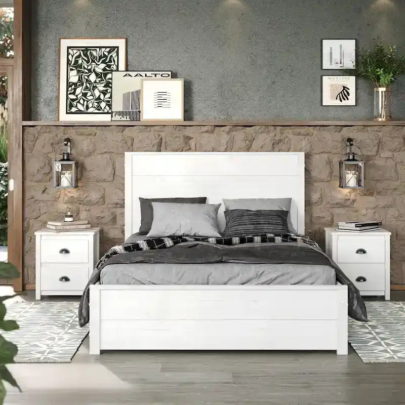 Hampton Solid Wood Bed - Queen Size-22