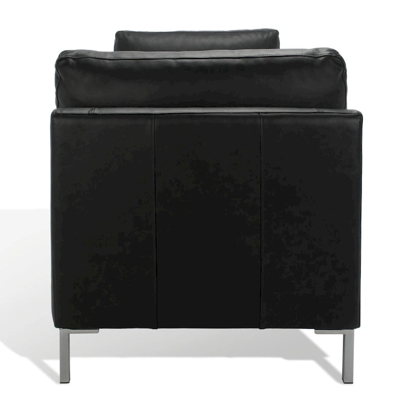 SAFAVIEH Couture Shirl Leather Bench - 81 In W x 32 In D x 34 In H - 81Wx32Dx34H-7