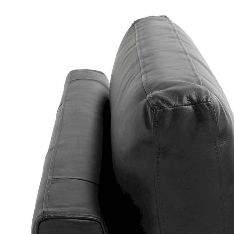 SAFAVIEH Couture Shirl Leather Bench - 81 In W x 32 In D x 34 In H - 81Wx32Dx34H-11