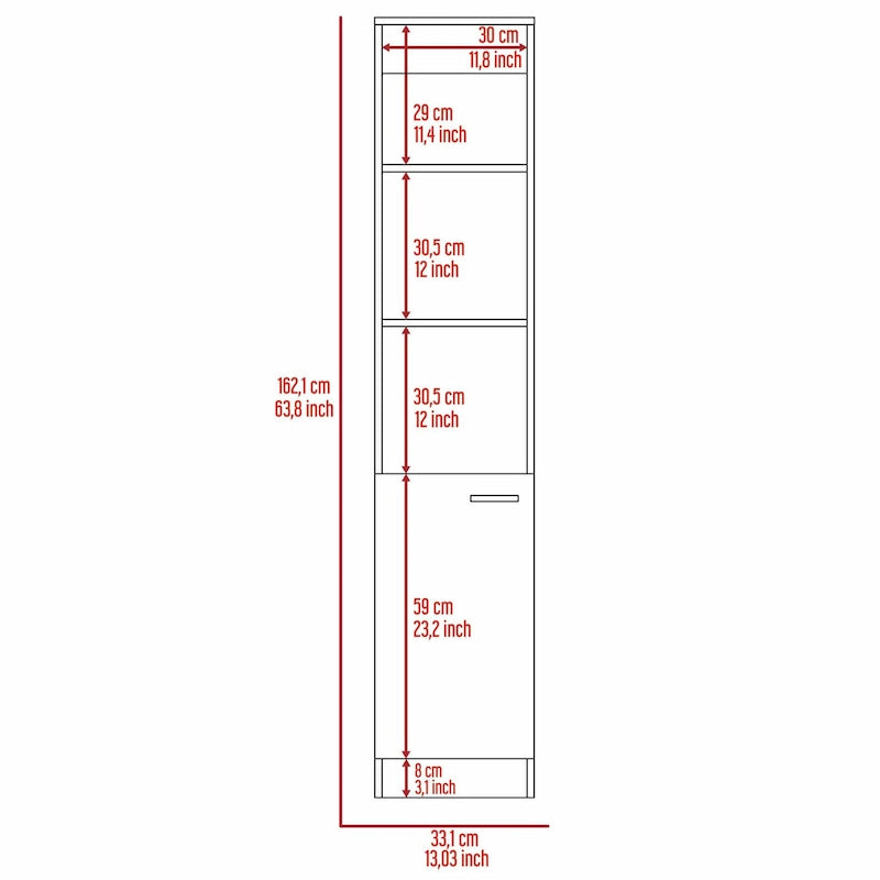 FM Furniture Kansas Linen Cabinet-12