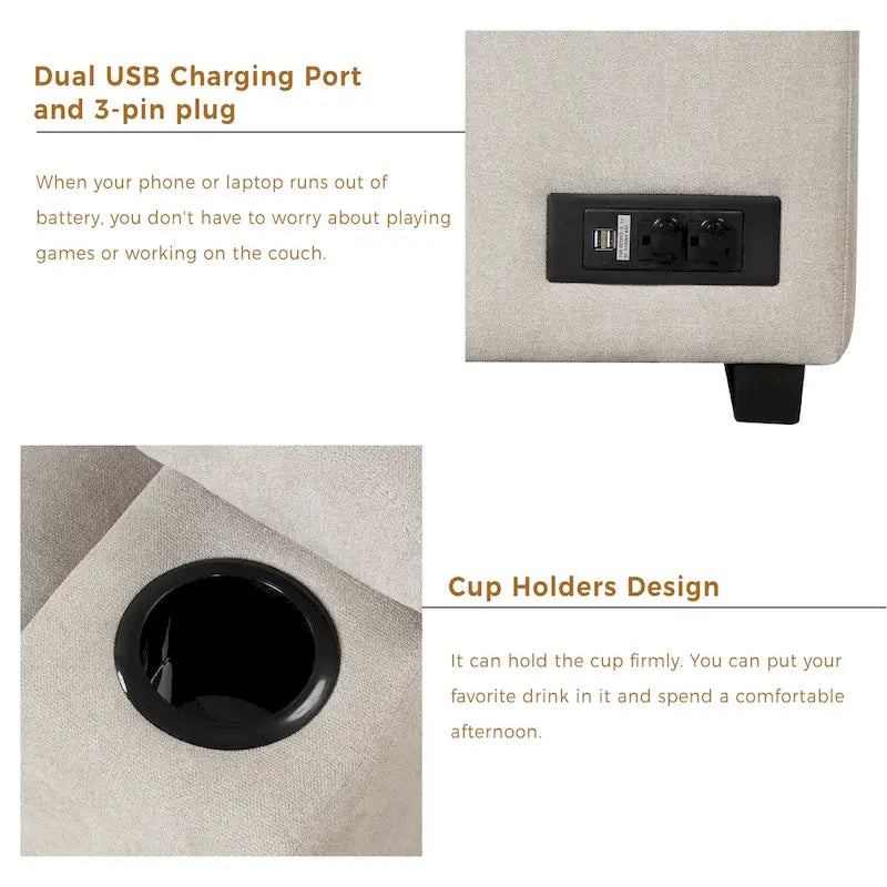 87.4 Sleeper Sofa Bed,2 in 1 Pull Out sofa bed L Shape Couch with Storage Ottoman for Living Room,Bedroom Couch and Small Apart-21