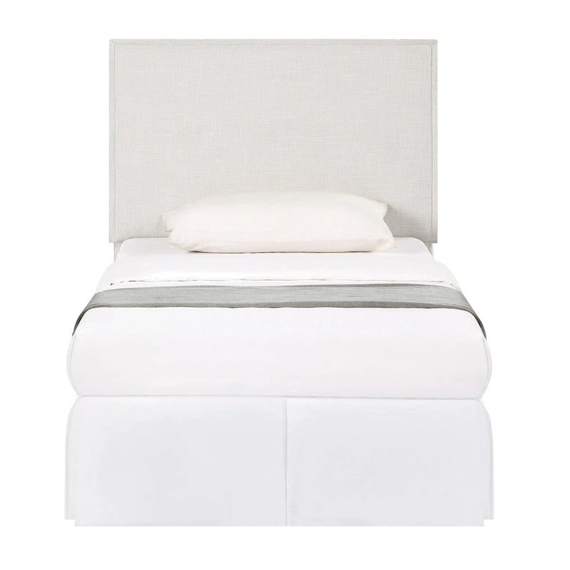 Gemma Sand Upholstered Headboard with Flange Details-12