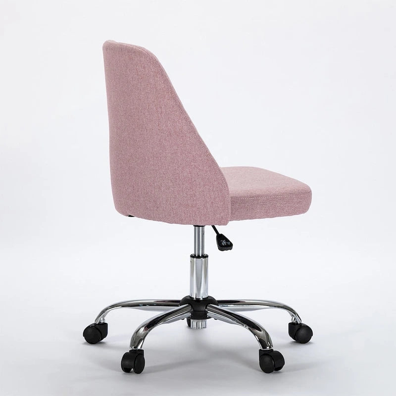 Modern Upholstered Home Office Chair Swivel Arm Desk Chair Task Chair