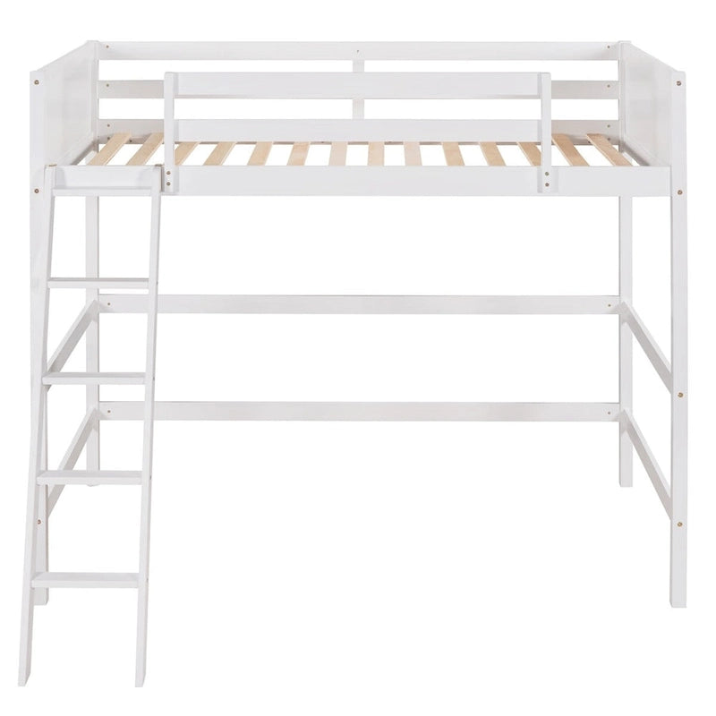 Merax Solid Wood Twin Size Loft Bed with Ladder-13