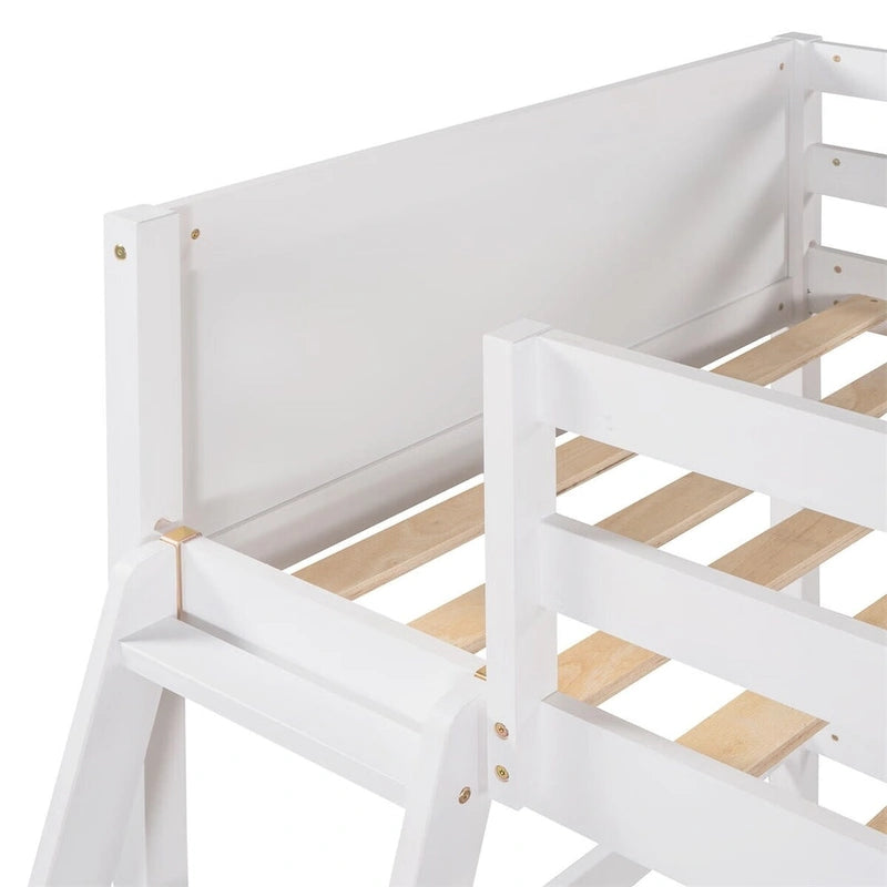 Merax Solid Wood Twin Size Loft Bed with Ladder-14