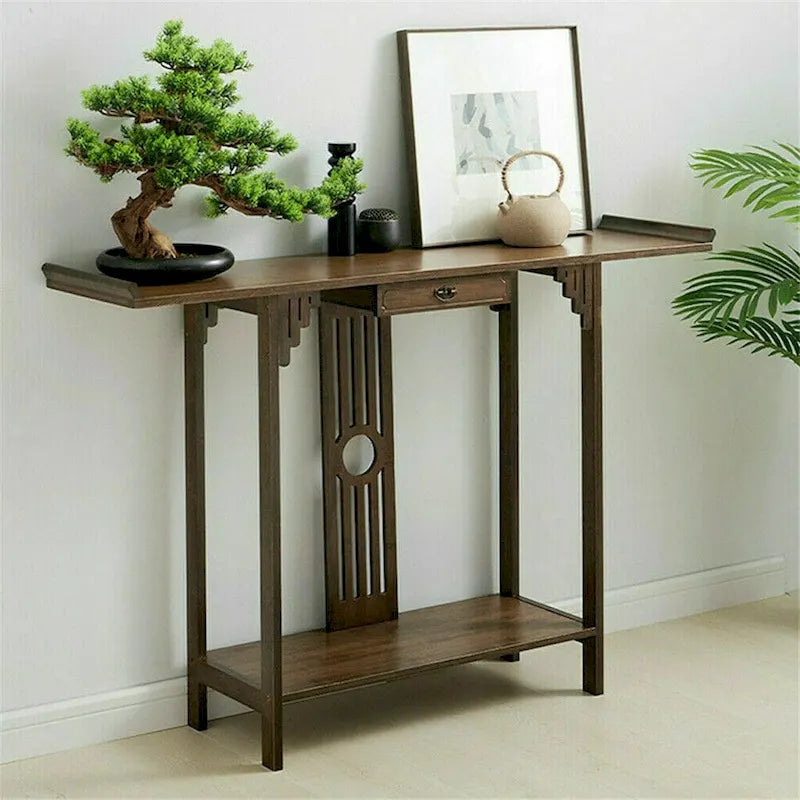 Console Table Sofa Side Accent Table Entryway Vintage-7