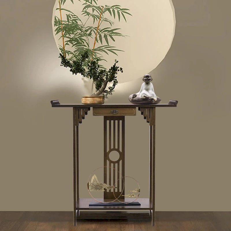 Console Table Sofa Side Accent Table Entryway Vintage-3