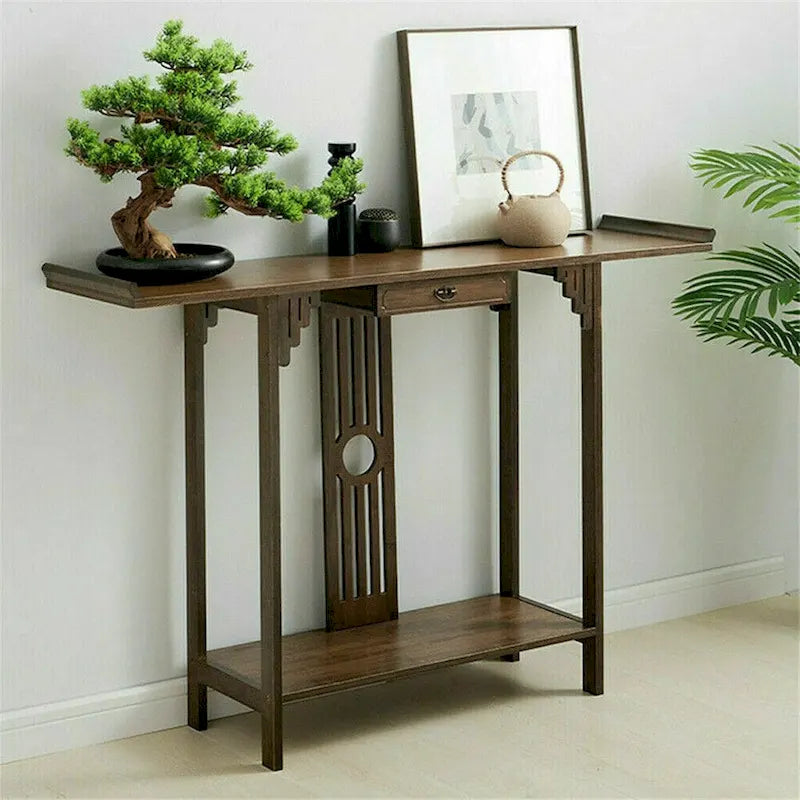 Console Table Sofa Side Accent Table Entryway Vintage-6
