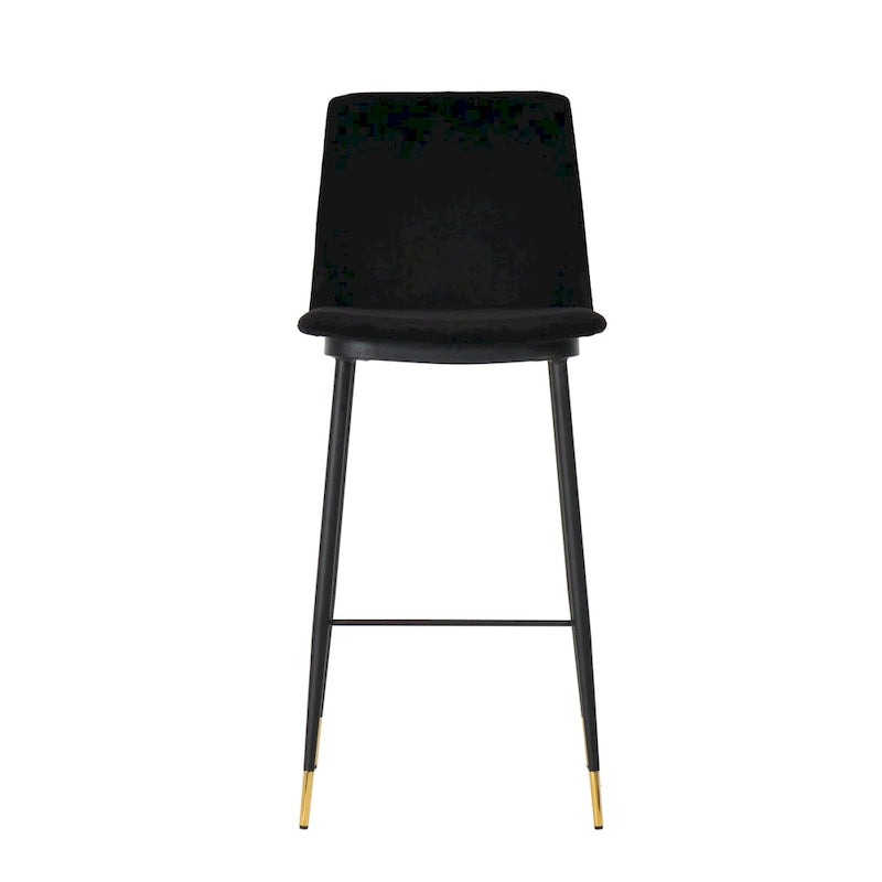Evora Velvet Counter Stool (Set of 2)-2