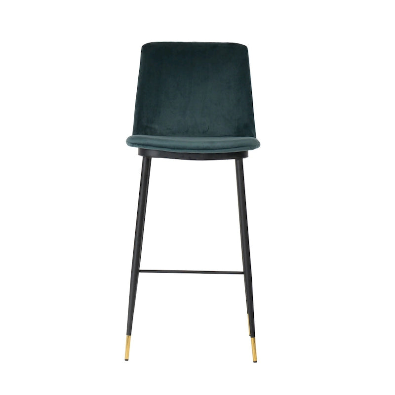 Evora Velvet Counter Stool (Set of 2)-16