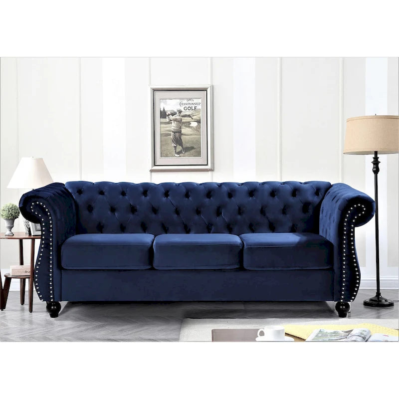 Antoinette Chesterfield 2-Piece Set- Sofa & Loveseat-3